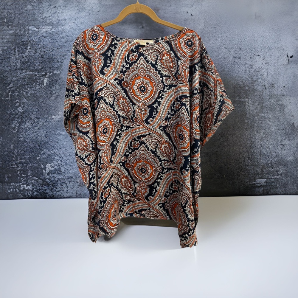Michael Michael kors kraften paisley top. flowy open sides EUC